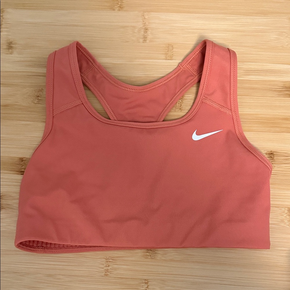 Nike Women's Teen Girl Size Extra Small XS Coral Peach Athletic Sports Bra
